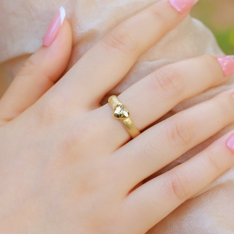Golden Heart Ring 