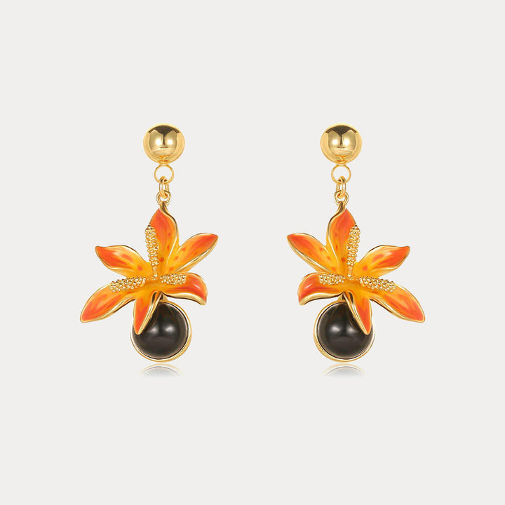 Selenichast Leopard Flower Earrings