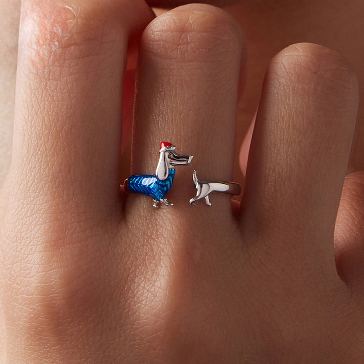 Christmas Dachshund Ring