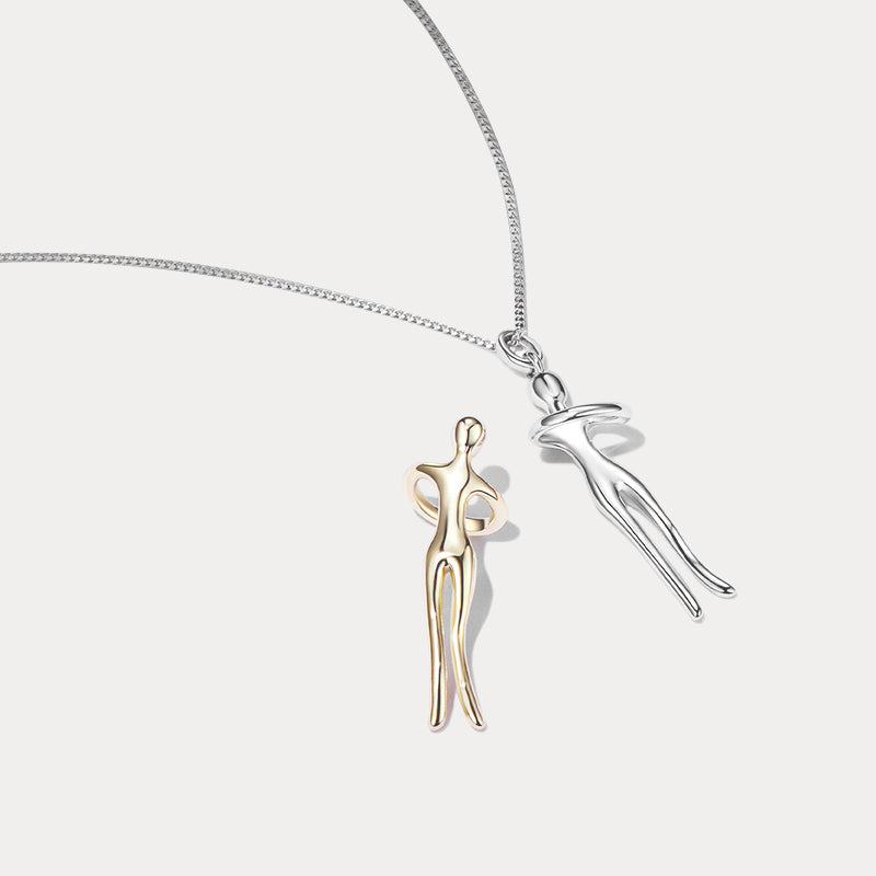 Silver Love Hug Necklace
