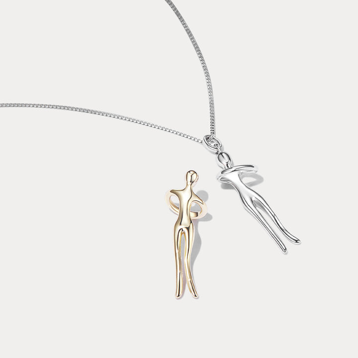 Silver Love Hug Necklace