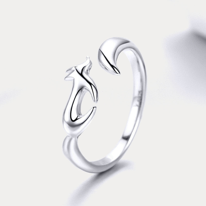 Silver Fox Ring For Her