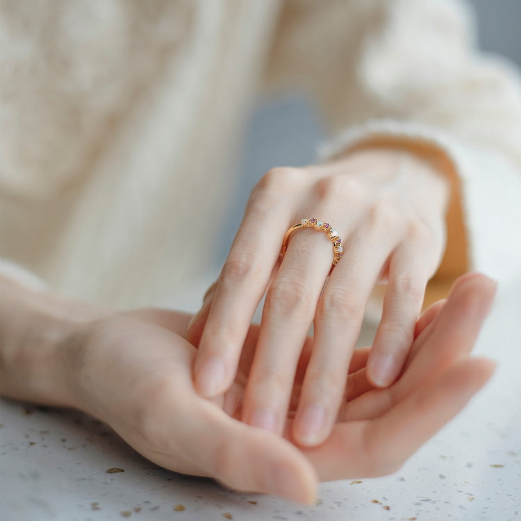 Opal Amethyst Ring