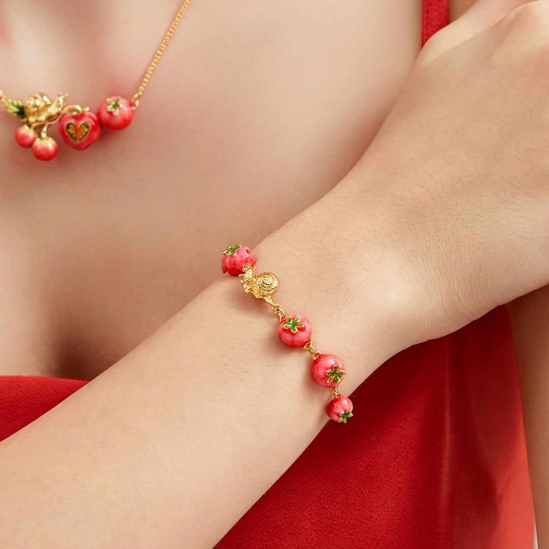 Selenichast Tomato & Snail Bracelet