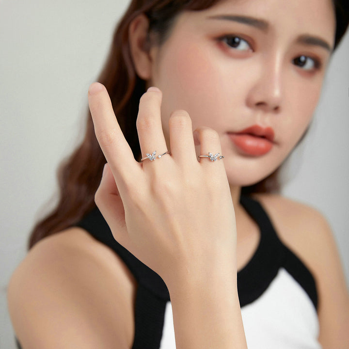 Silver Butterfly Ring