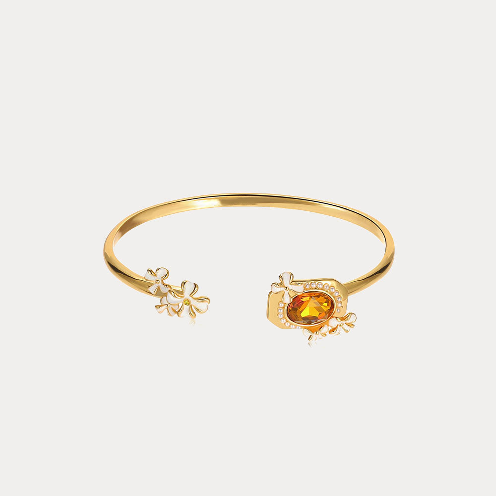 Selenichast Osmanthus Fragrans Cuff Bracelet