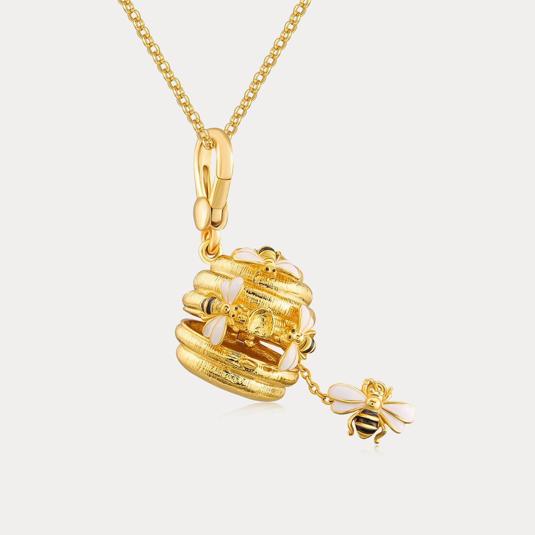 Selenichast Honeybee Locket Necklace