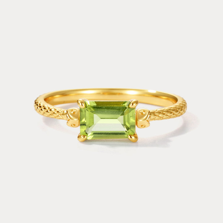 Golden Peridot Ring