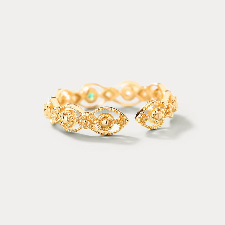 Emerald Hollow Ring Gift