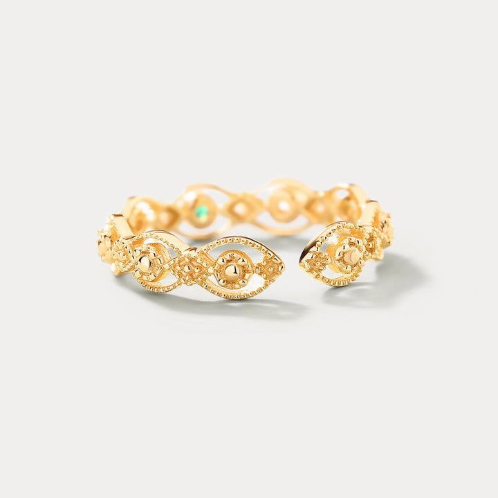 Emerald Hollow Ring Gift