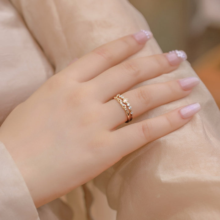 Opal Stacking Ring Set