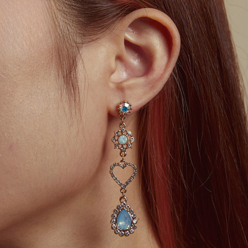 Heart and Moon Earrings