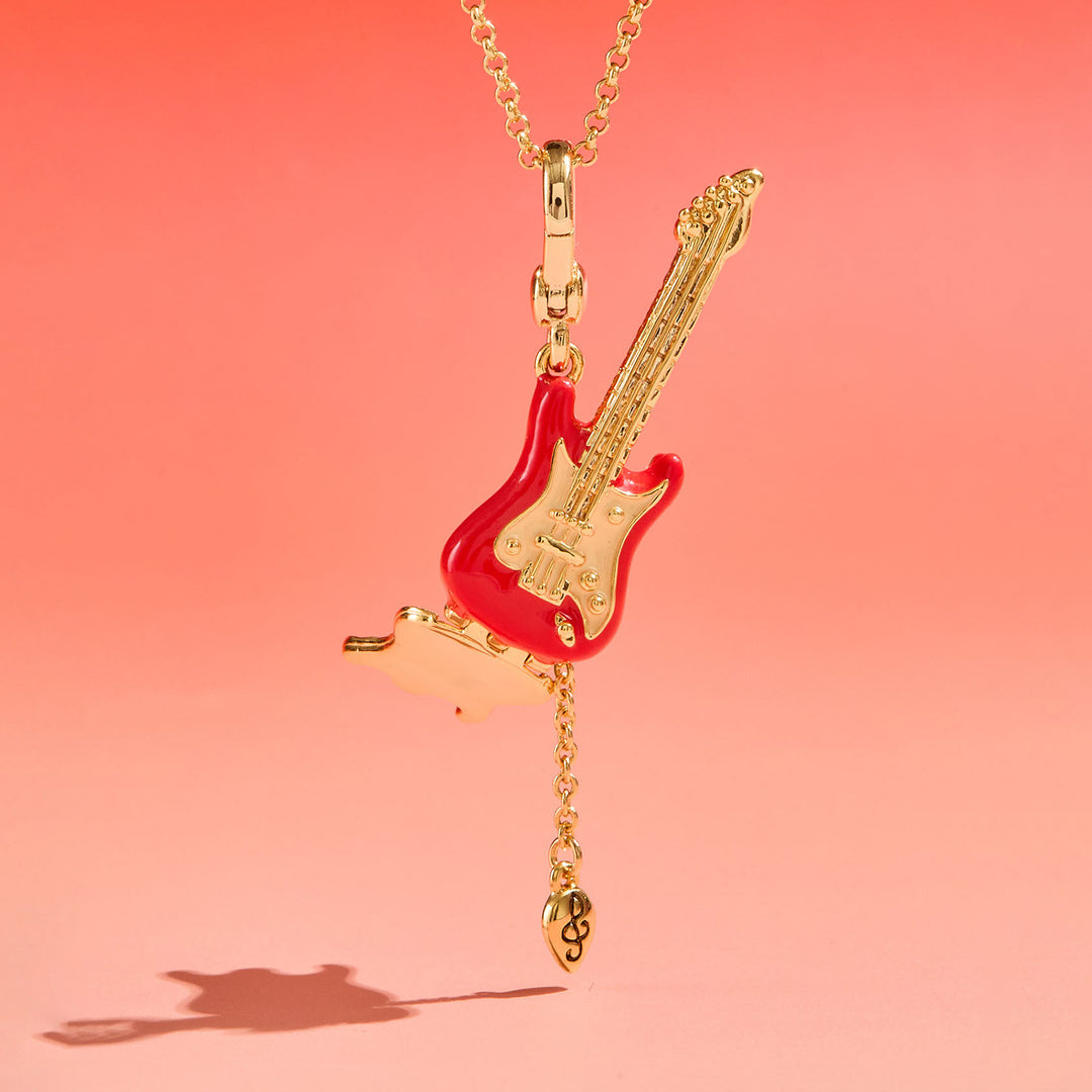 Guitar Locket Necklace 