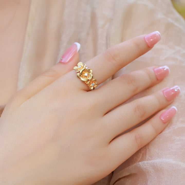 Silver Jasmine Ring