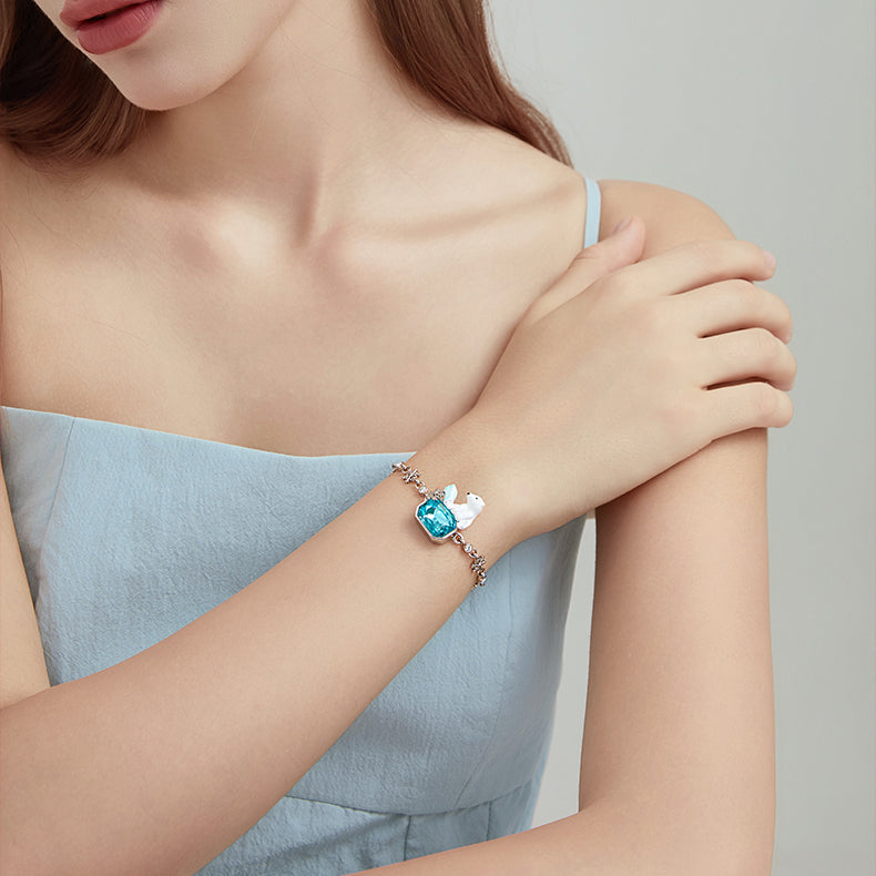 Selenichast Snowflake Polar Bear Bracelet