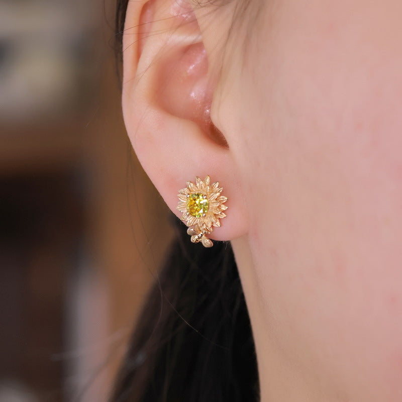 Sunflower Stud Earrings