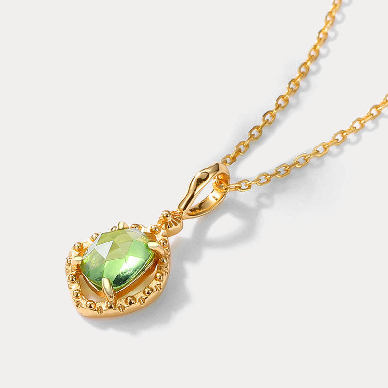Olivine Gold Necklace
