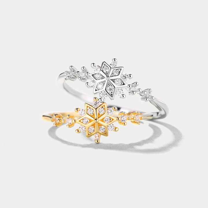 Snowflake Diamond Ring Set