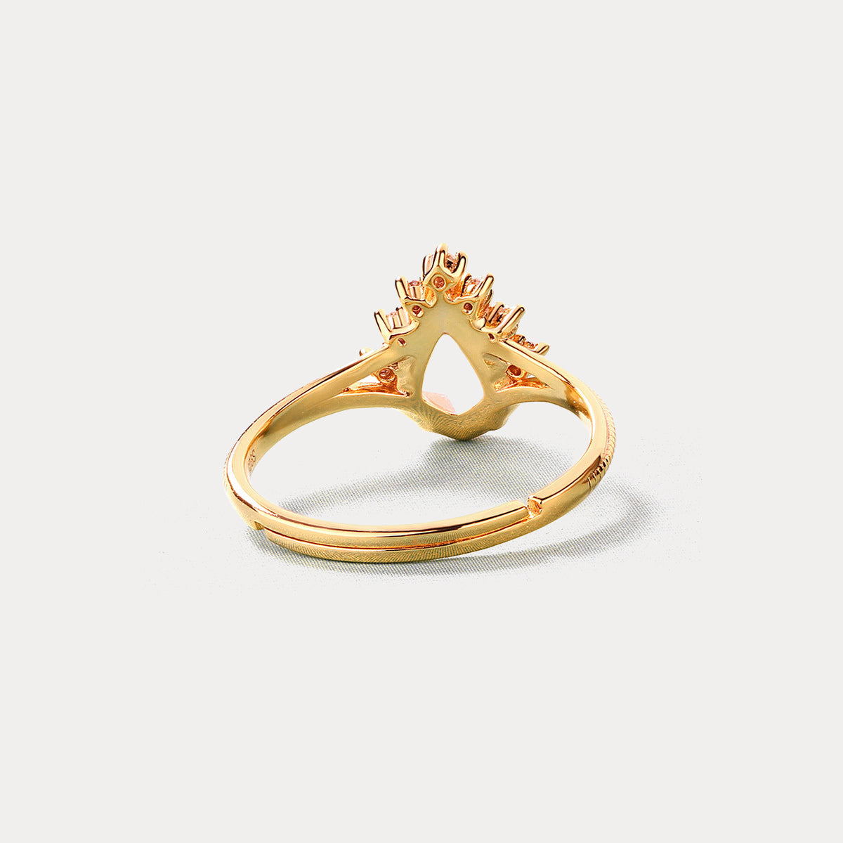 Rose Quartz Engagement Ring