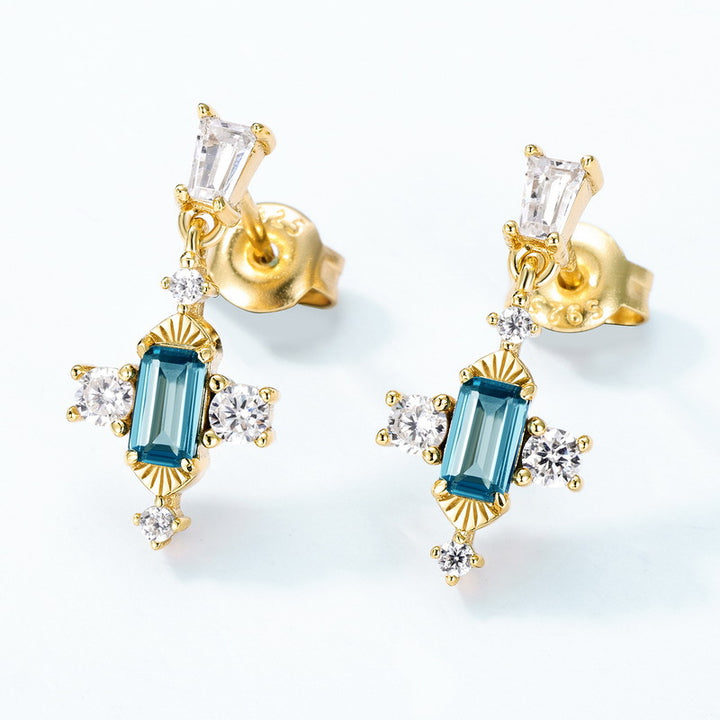 Vintage Topaz Earrings Gift
