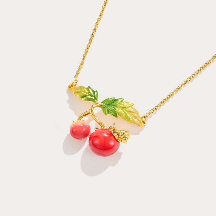 Selenichast Tomato & Snail Necklace