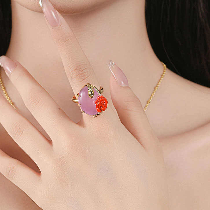 Rose Snake Ring