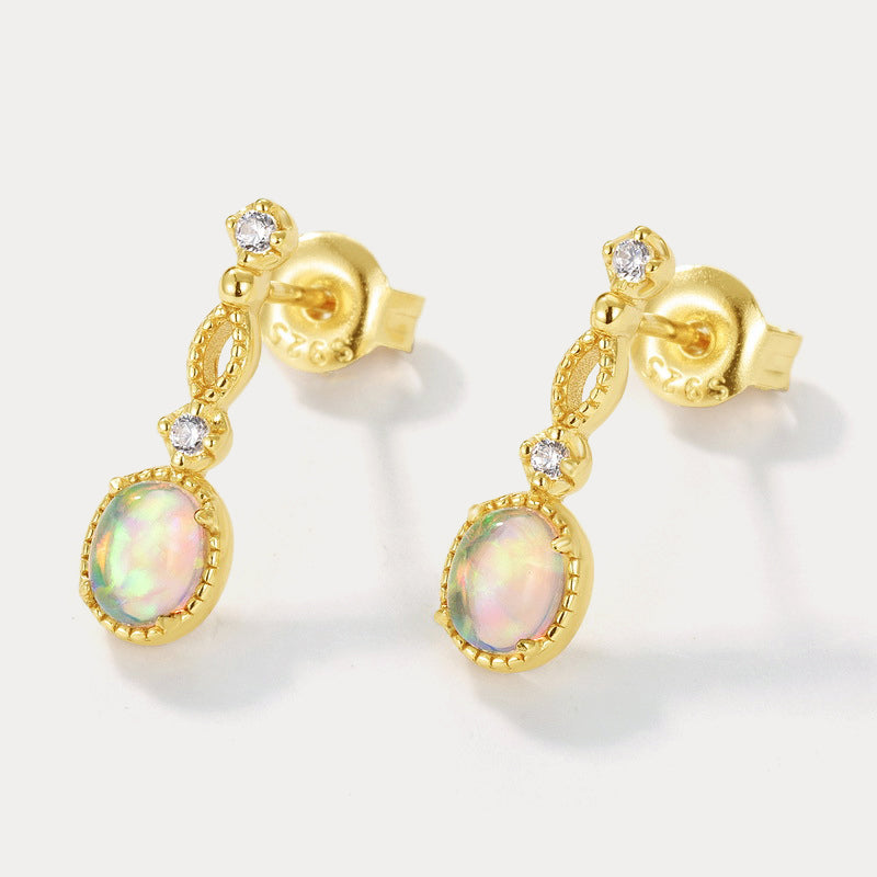 Vintage Opal Earrings Gift