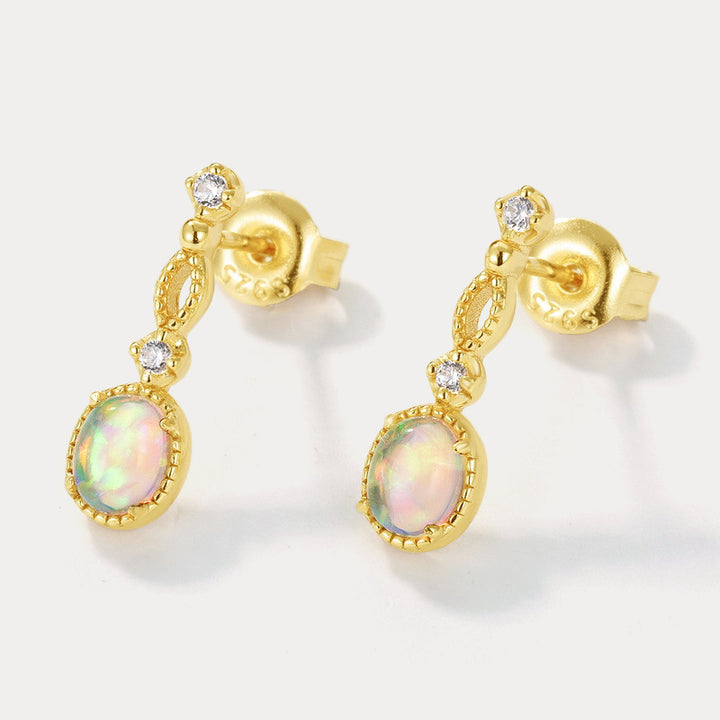 Vintage Opal Earrings Gift