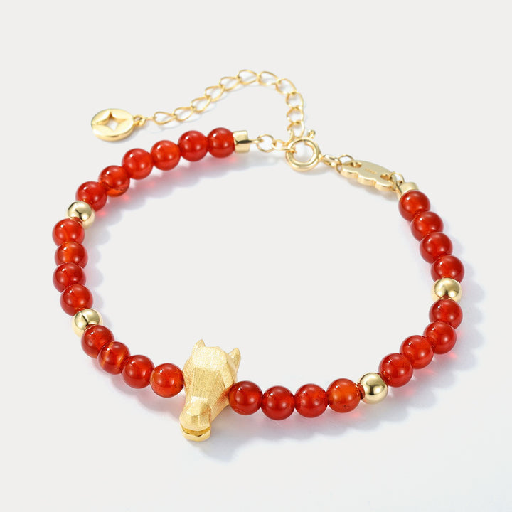 Horse Agate Bracelet Gift