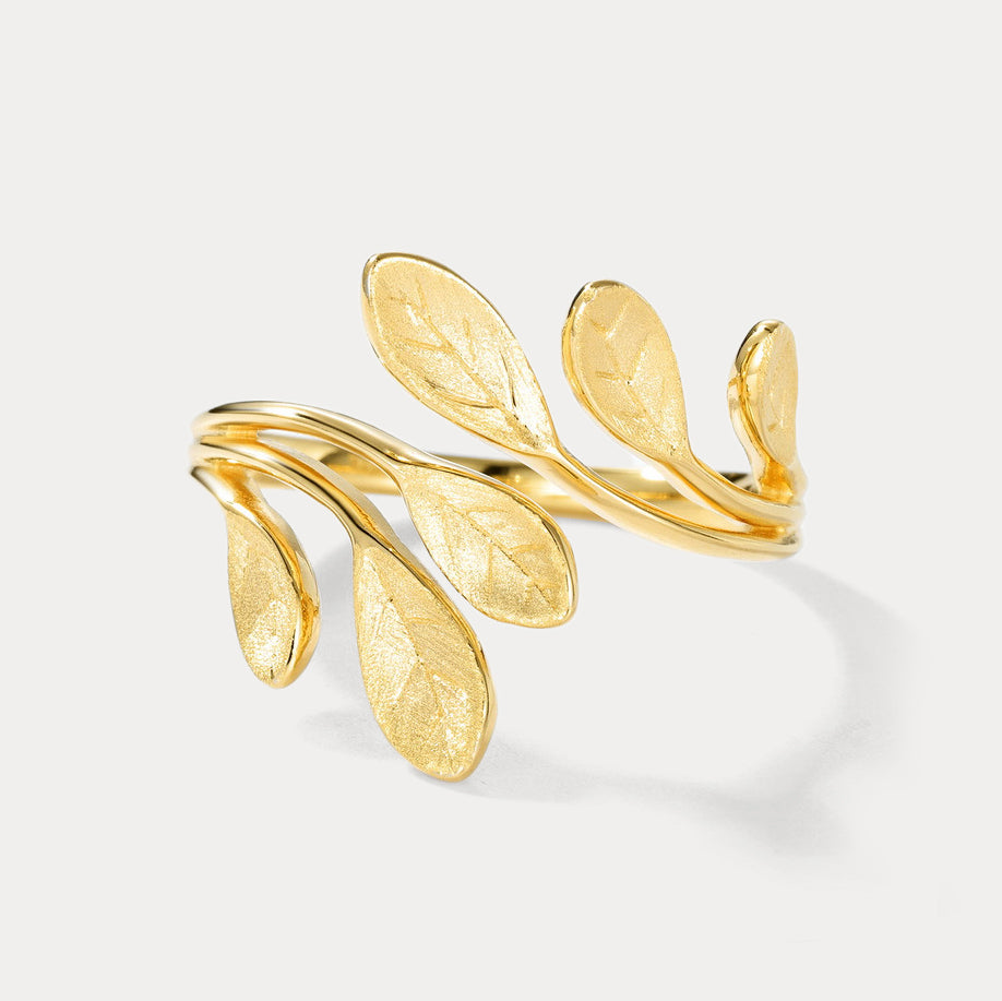 Silver Leaf Ring Gift