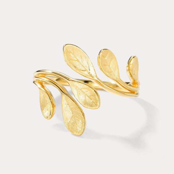 Silver Leaf Ring Gift