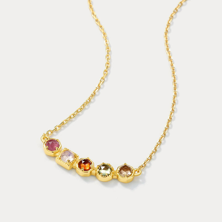 Rainbow Moonstone Necklace Gift For Women