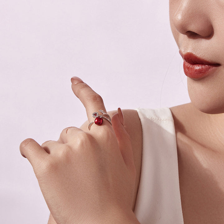 Cherry Heart Ring Gift