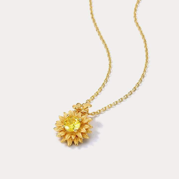 Sunflower Necklace Gift