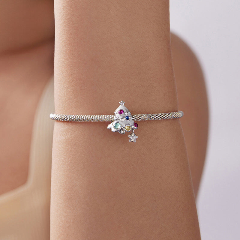 Selenichast Silver Christmas Tree Bracelet