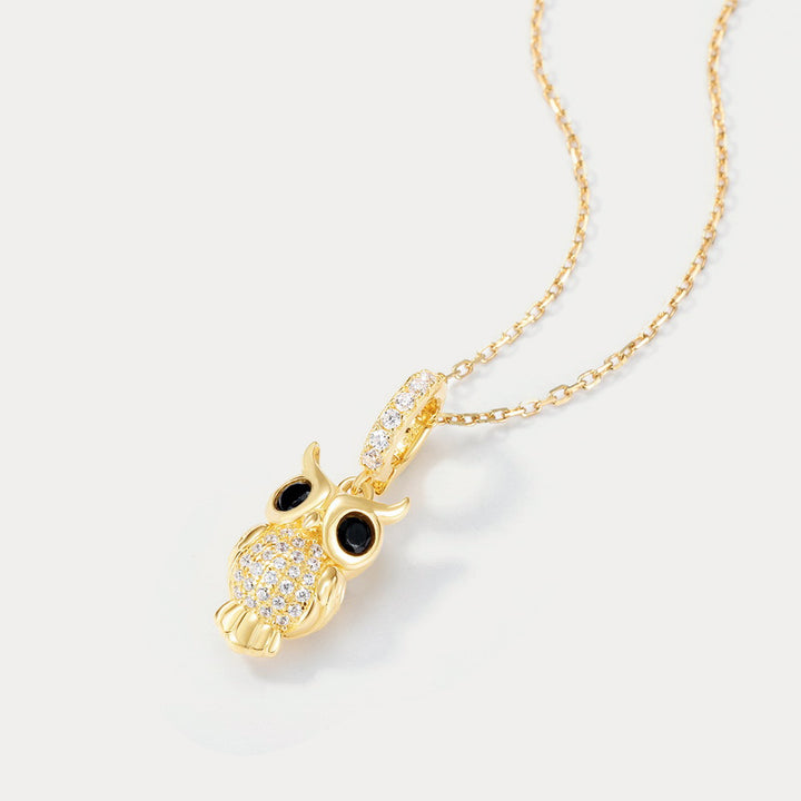 Silver Owl Necklace Gift