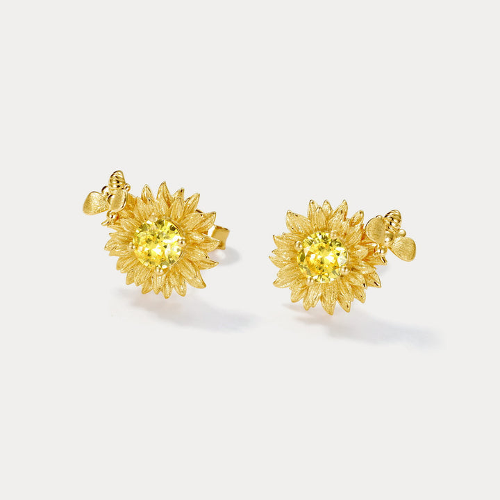 Sunflower Stud Earrings 