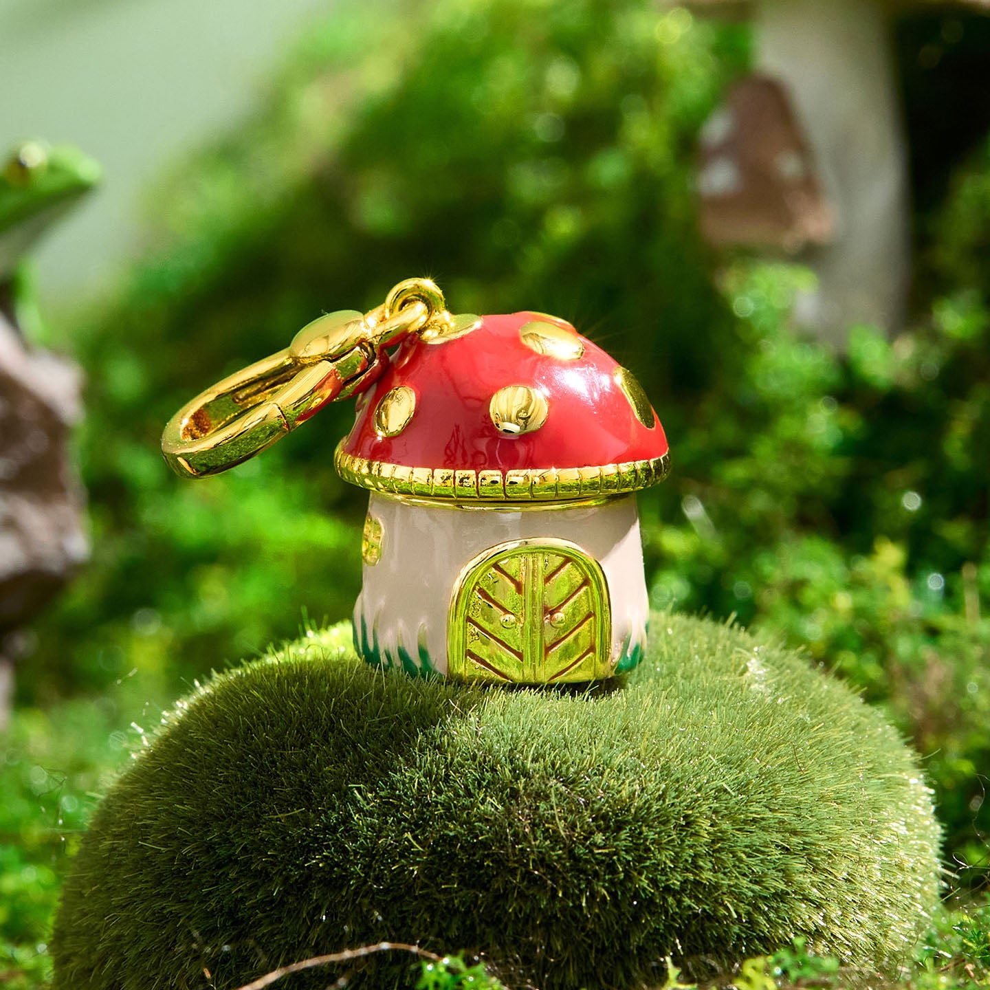 Squirrel Mushroom Locket Necklace