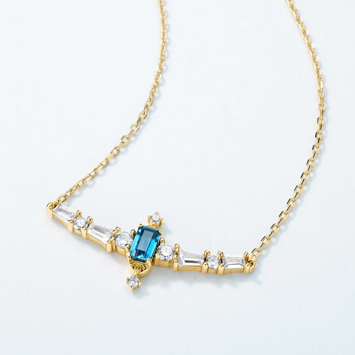 Vintage Topaz Necklace Gift