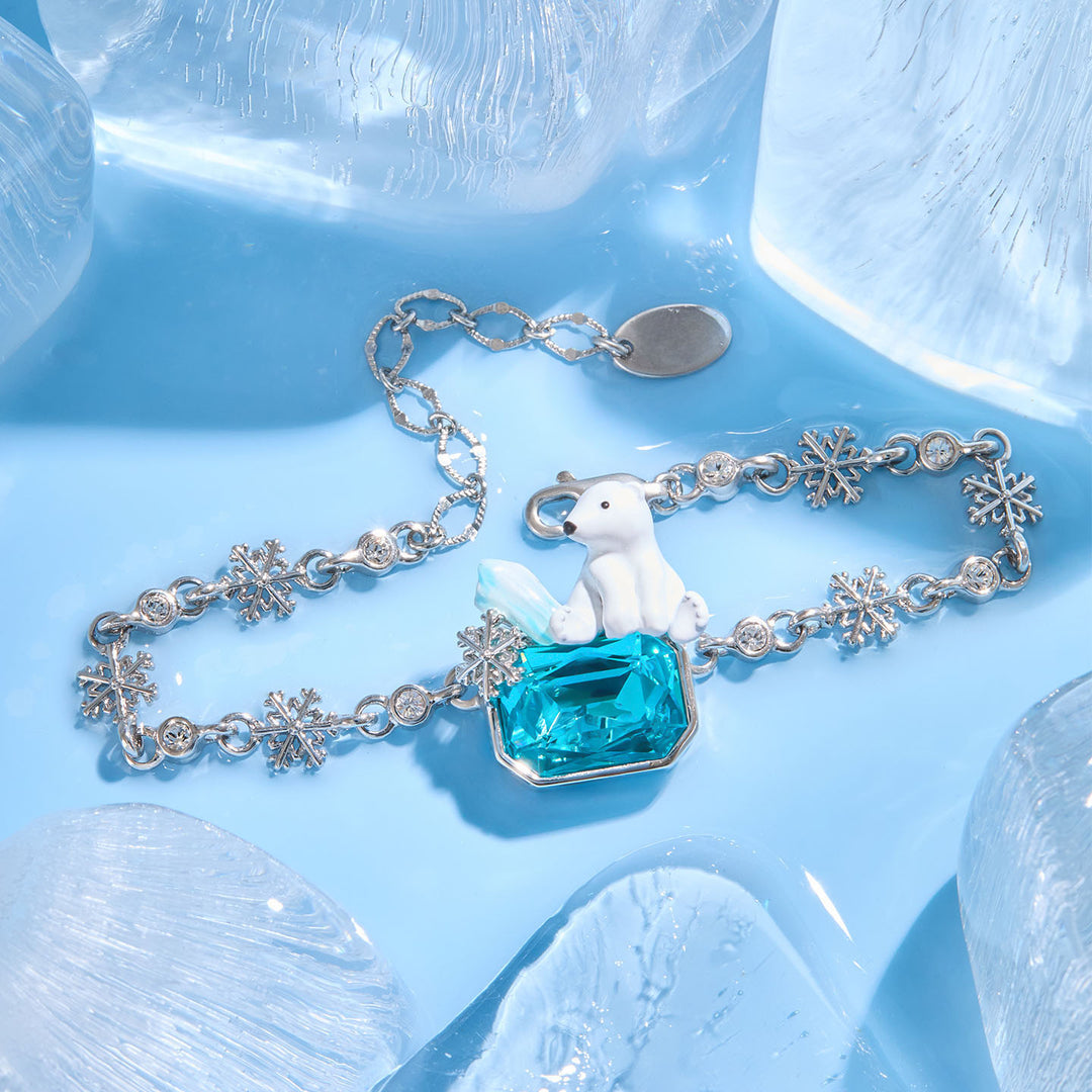 Snowflake Polar Bear Bracelet