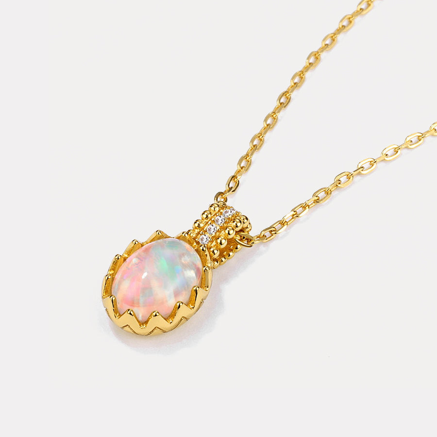 Selenichast Gold Opal Necklace