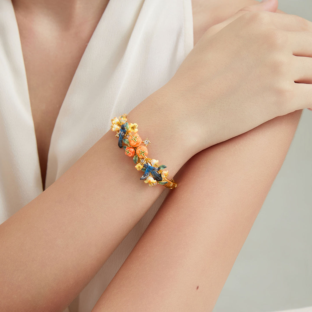 Magpie & Persimmon Blossom Bracelet