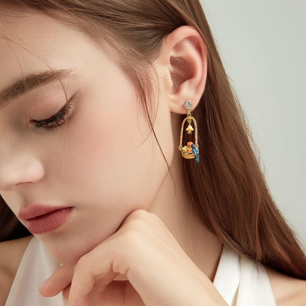 Magpie & Persimmon Basket Earrings