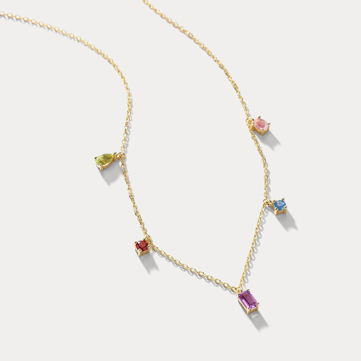 Amethyst Charms Necklace Gift