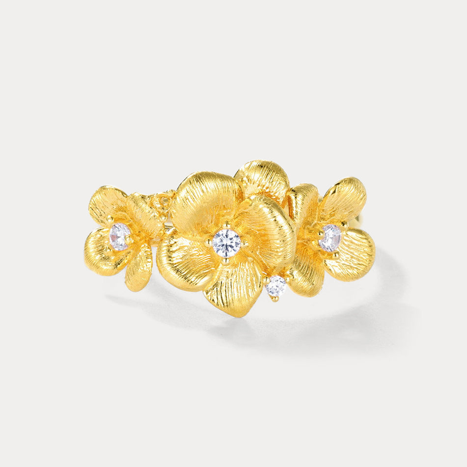 Silver Jasmine Ring Gift 