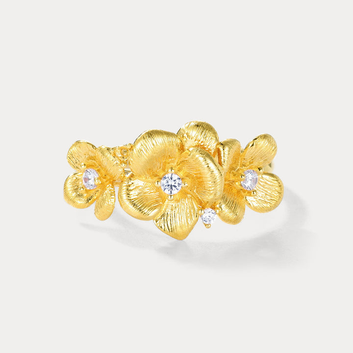 Silver Jasmine Ring Gift 