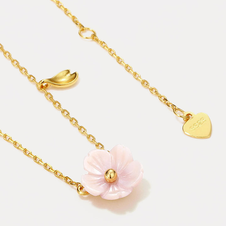 Sakura Flower Charm Necklace