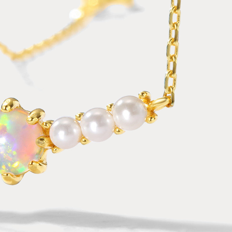 Opal Pearl Fashion Necklace