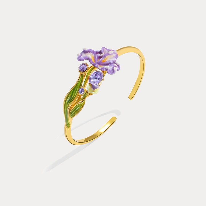 Iris Flower Cuff