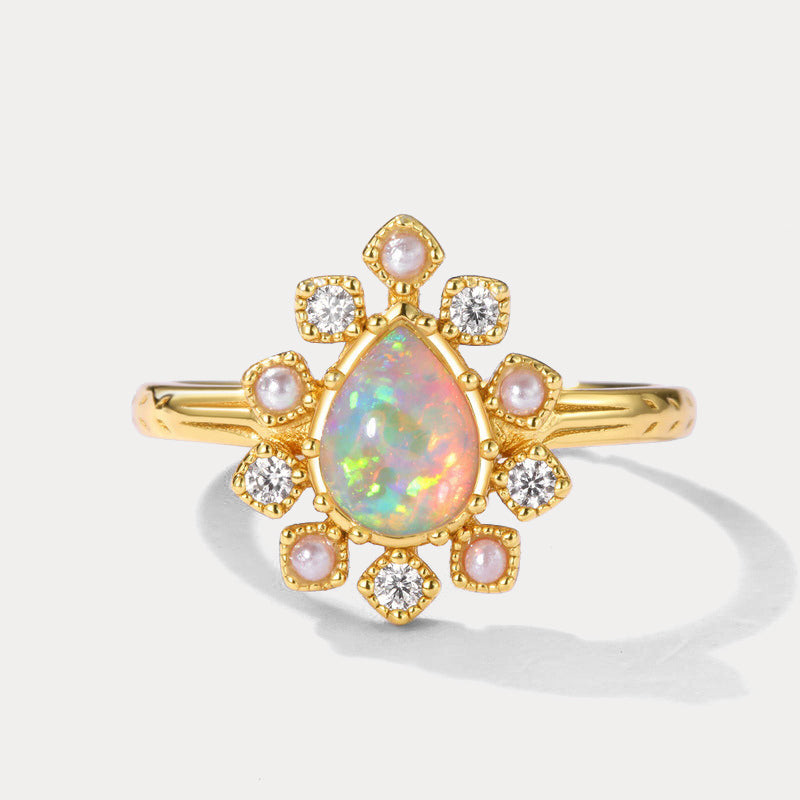 Vintage Opal Gold Ring
